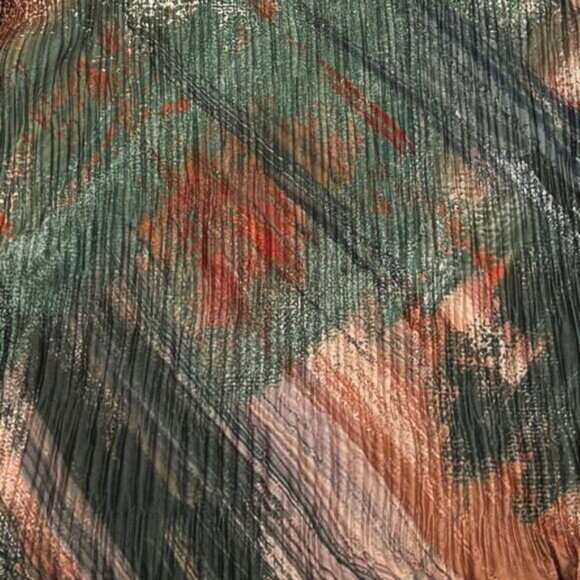 Zara Pleated Printed Kimono Wrap Small - Picture 8 of 8